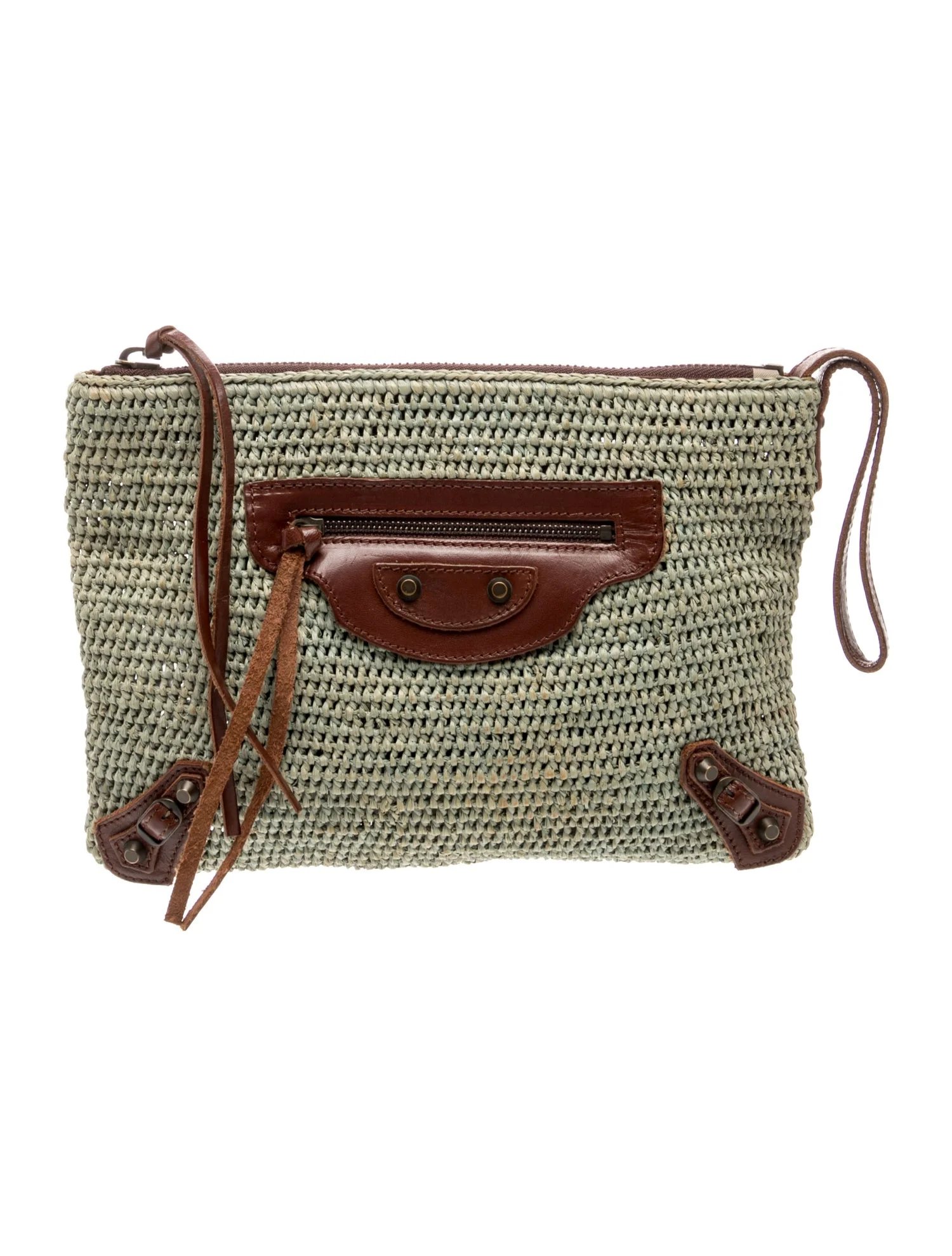 Raffia Clutch