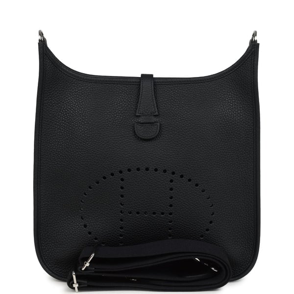 Hermes Hermes Evelyne III PM Black Clemence Palladium Hardware