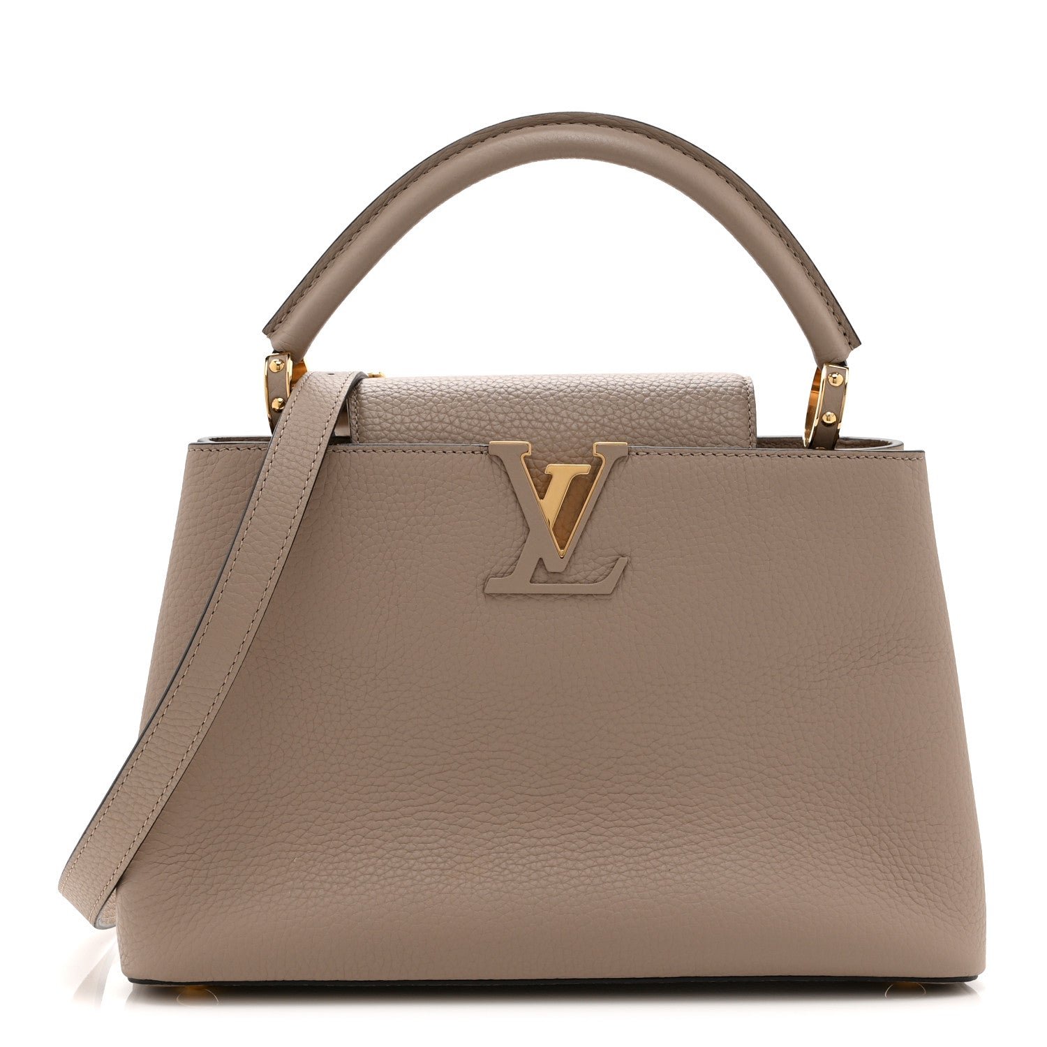 Louis Vuitton Taurillon Capucines PM Galet