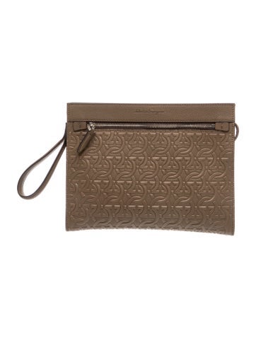 Ferragamo Leather Clutch