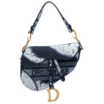 Canvas Embroidered Tie Dye Saddle Bag