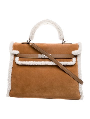 Hermes Grizzly Shearling Teddy Kelly II 35 w/ Tags