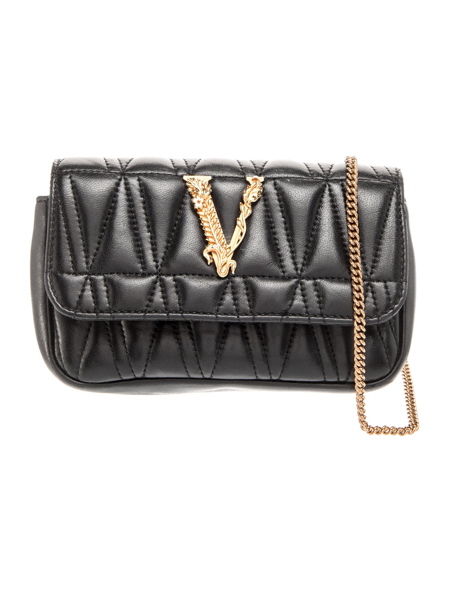 Versace Leather Crossbody Bag