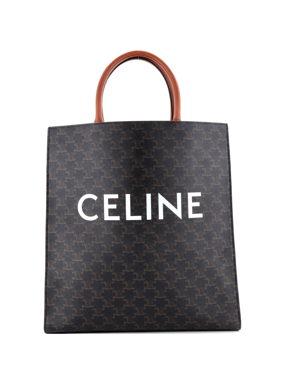 Vertical Cabas Triomphe Coated Canvas Large tote bag