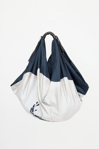 Satin Printed Shoulder Bag