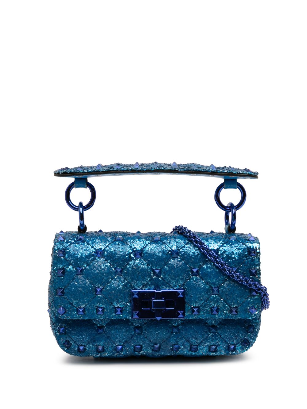Valentino Garavani 2018-2025 Mini Glitter Rockstud Spike satchel