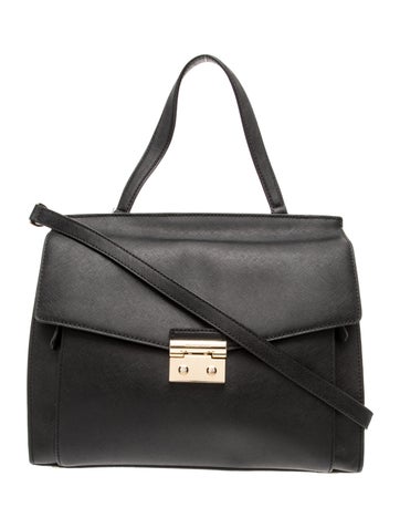 Leather Top Handle Bag