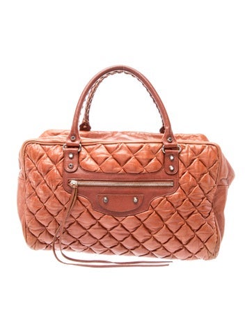Leather Chevre Quilted Matelassé Bag Medium