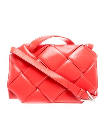 Leather Maxi Intrecciato Padded