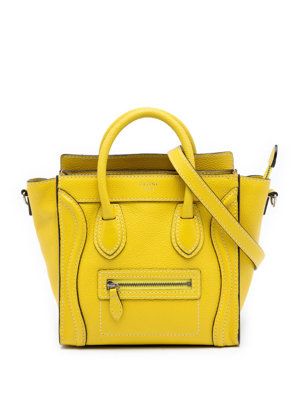 Celine 2012 Nano Grained Calfskin Luggage Tote satchel