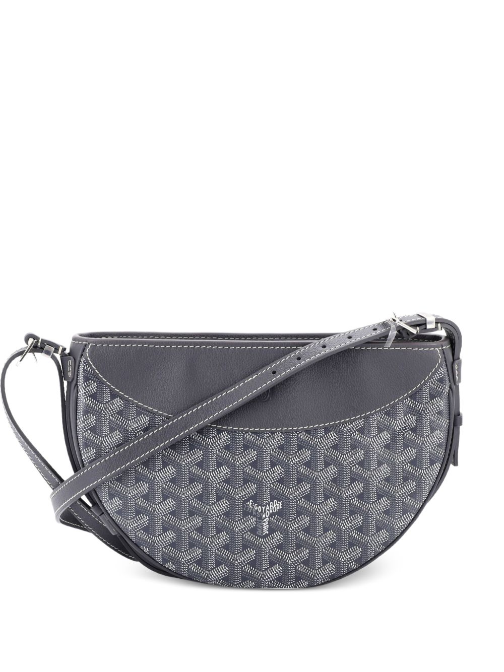 Hirondelle Coated Canvas and Leather shoulder bag