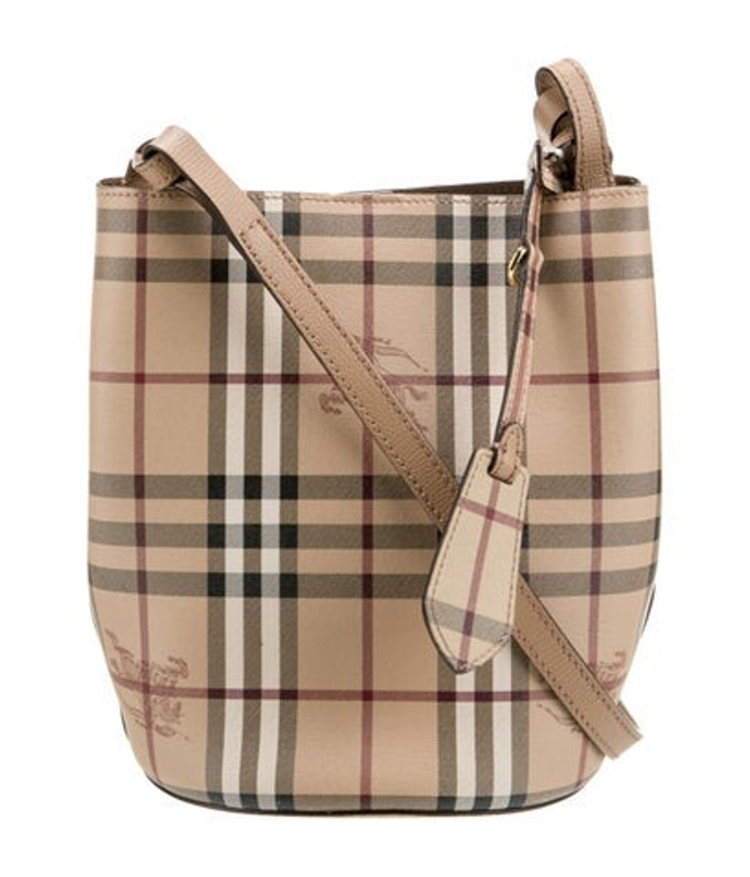 Burberry Haymarket Check Bucket Bag