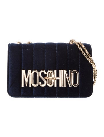 Moschino Velvet Shoulder Bag