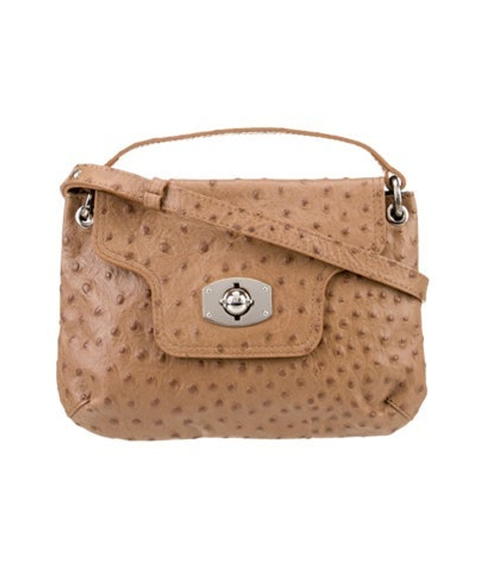 Furla Ostrich Shoulder Bag