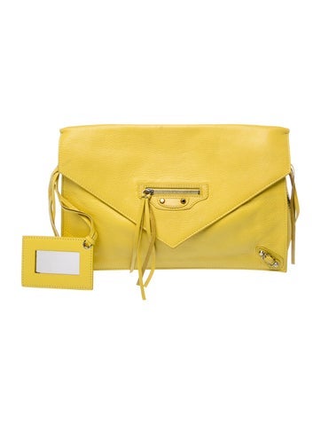 Leather Papier Envelop Clutch