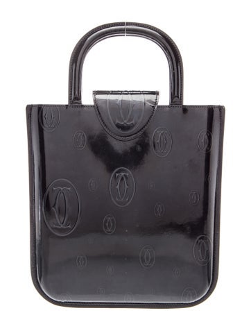 Patent Leather Top Handle Bag