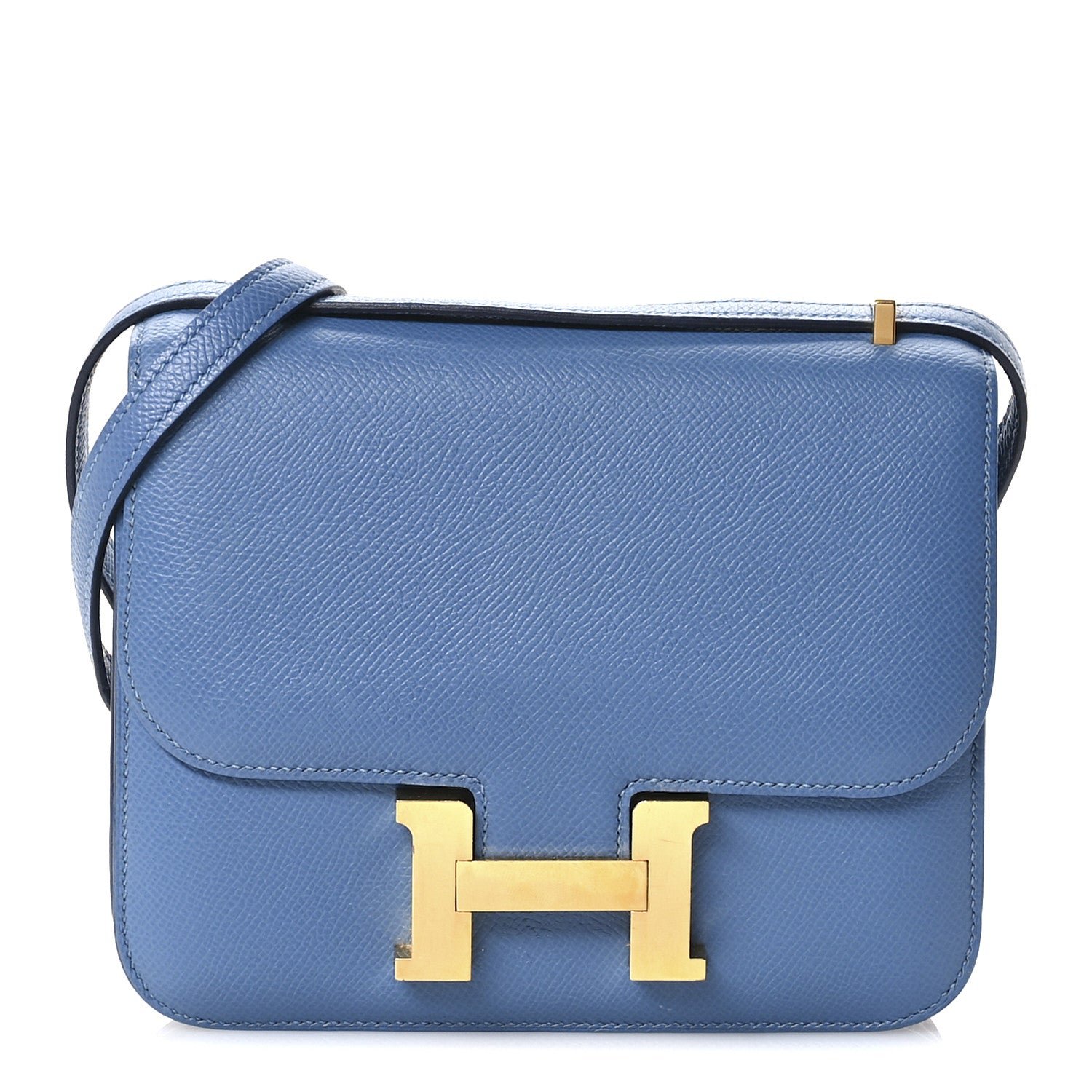Hermes Epsom Constance 18 Bleu Azur