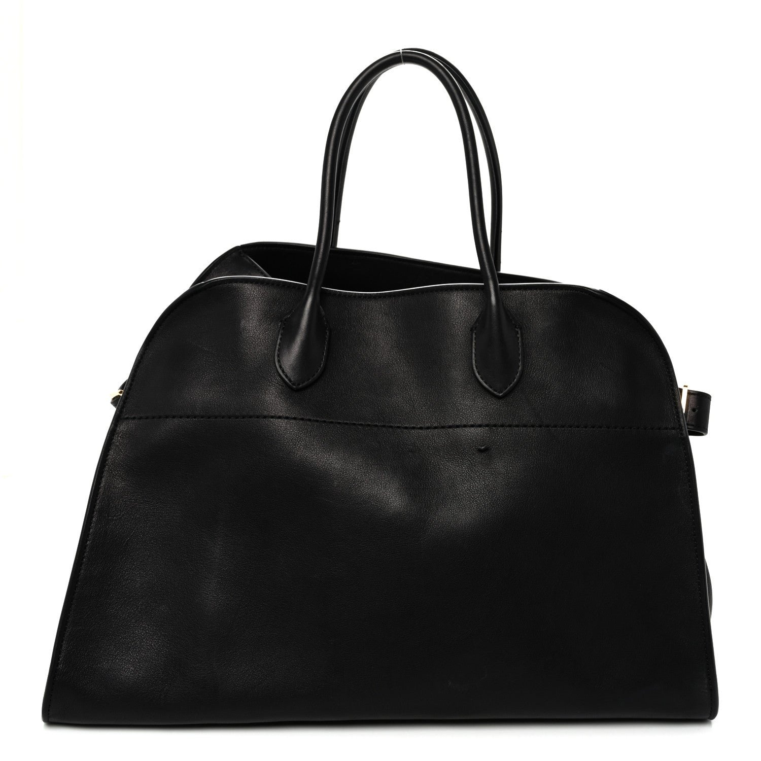 Polished Saddle Calfskin Soft Margaux 15 Black