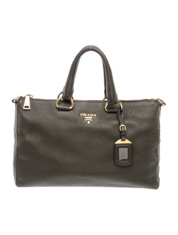 Vitello Daino Leather Top Handle Bag