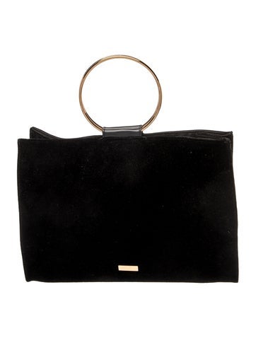 Carolina Herrera Velvet Top Handle Bag