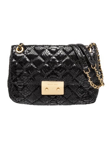 Michael Kors Embossed Leather Shoulder Bag