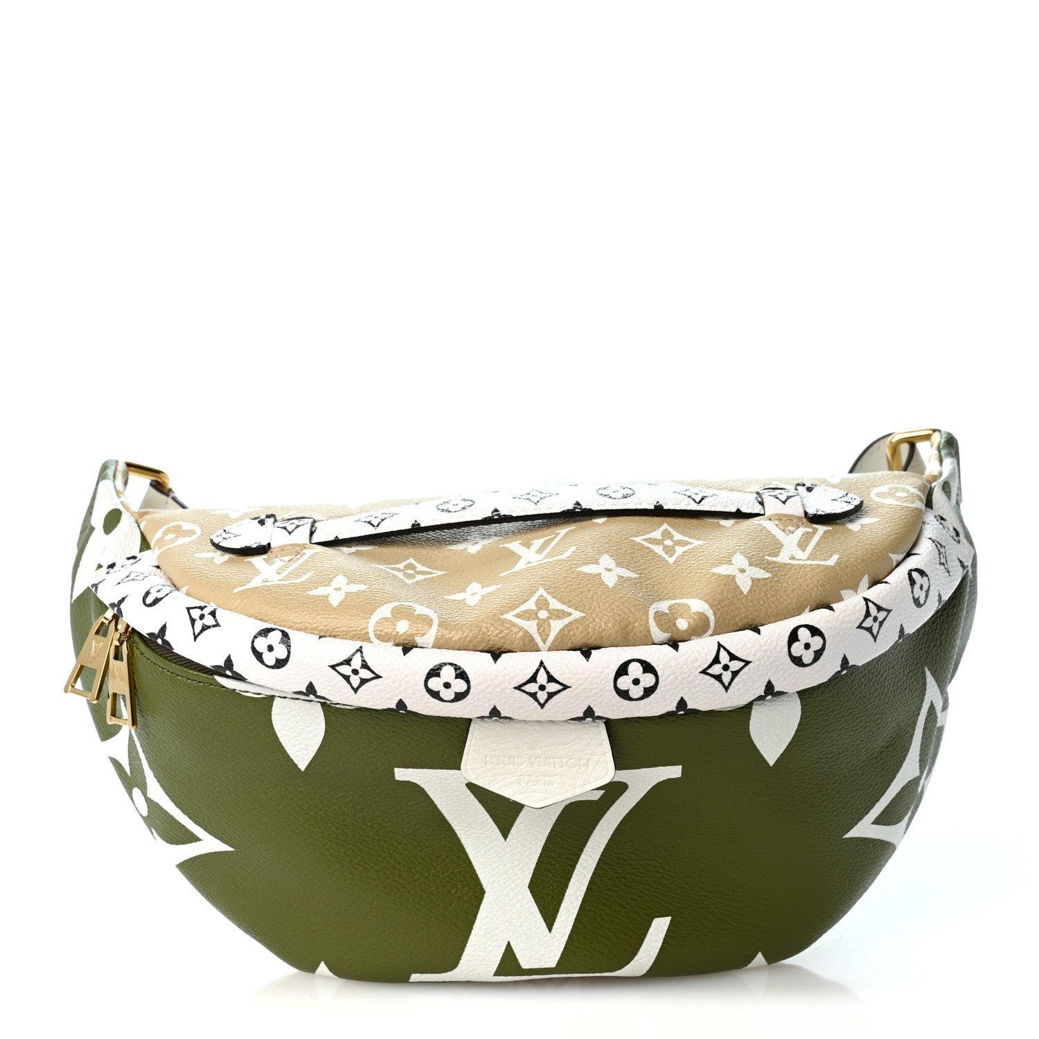 Louis Vuitton Monogram Giant Bumbag Kaki Beige