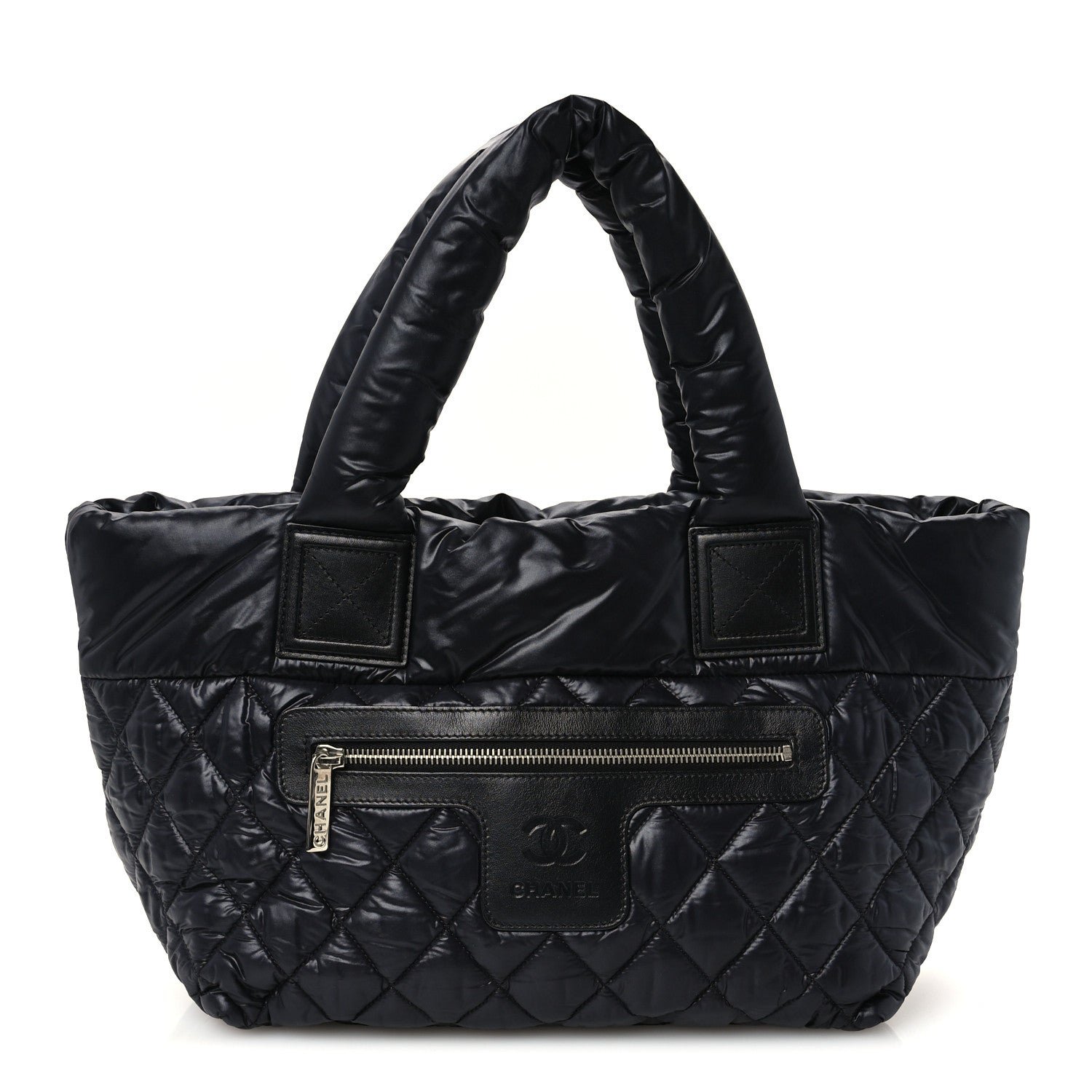 Chanel Nylon Quilted Small Coco Cocoon Tote Black