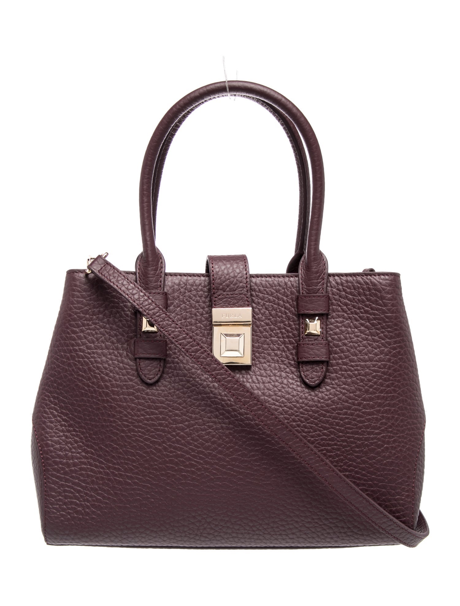 Leather Top Handle Bag w/ Tags