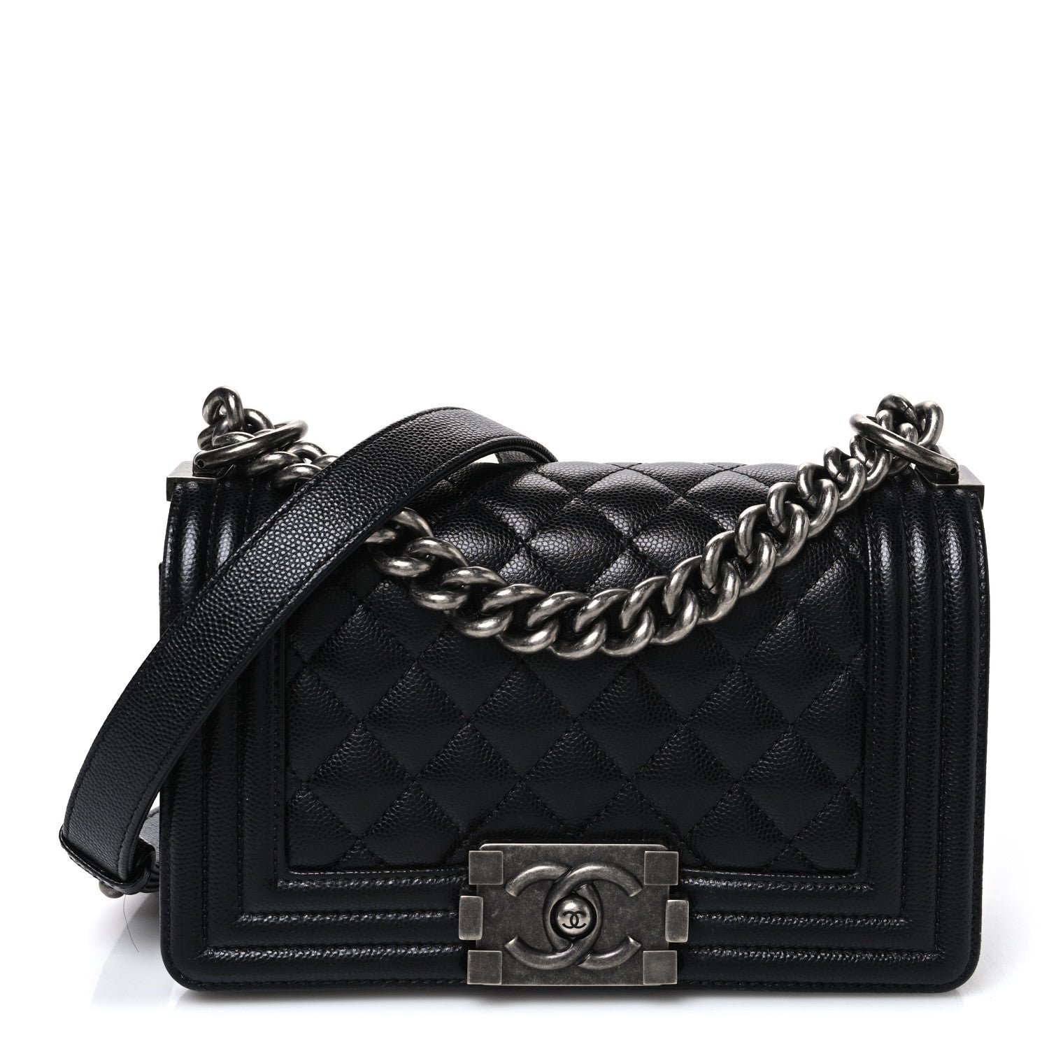 Chanel Caviar Quilted Small Boy Flap Black