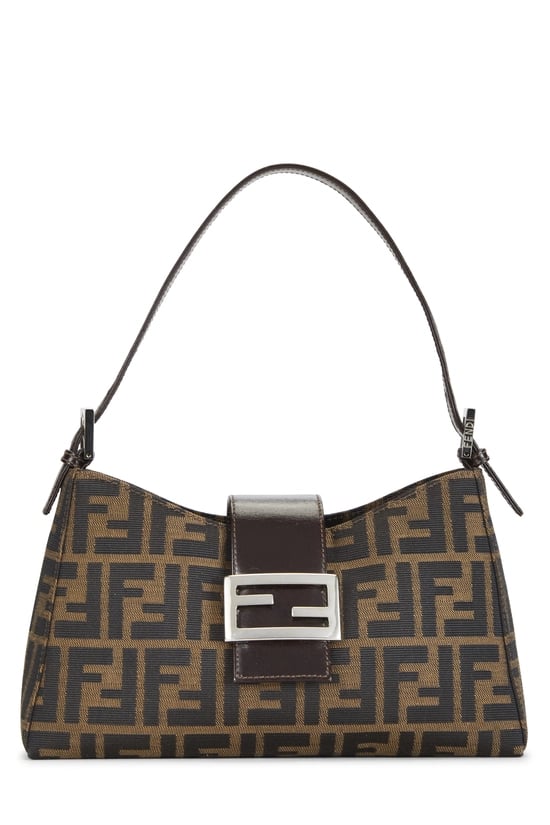 Brown Zucca Canvas Shoulder Bag