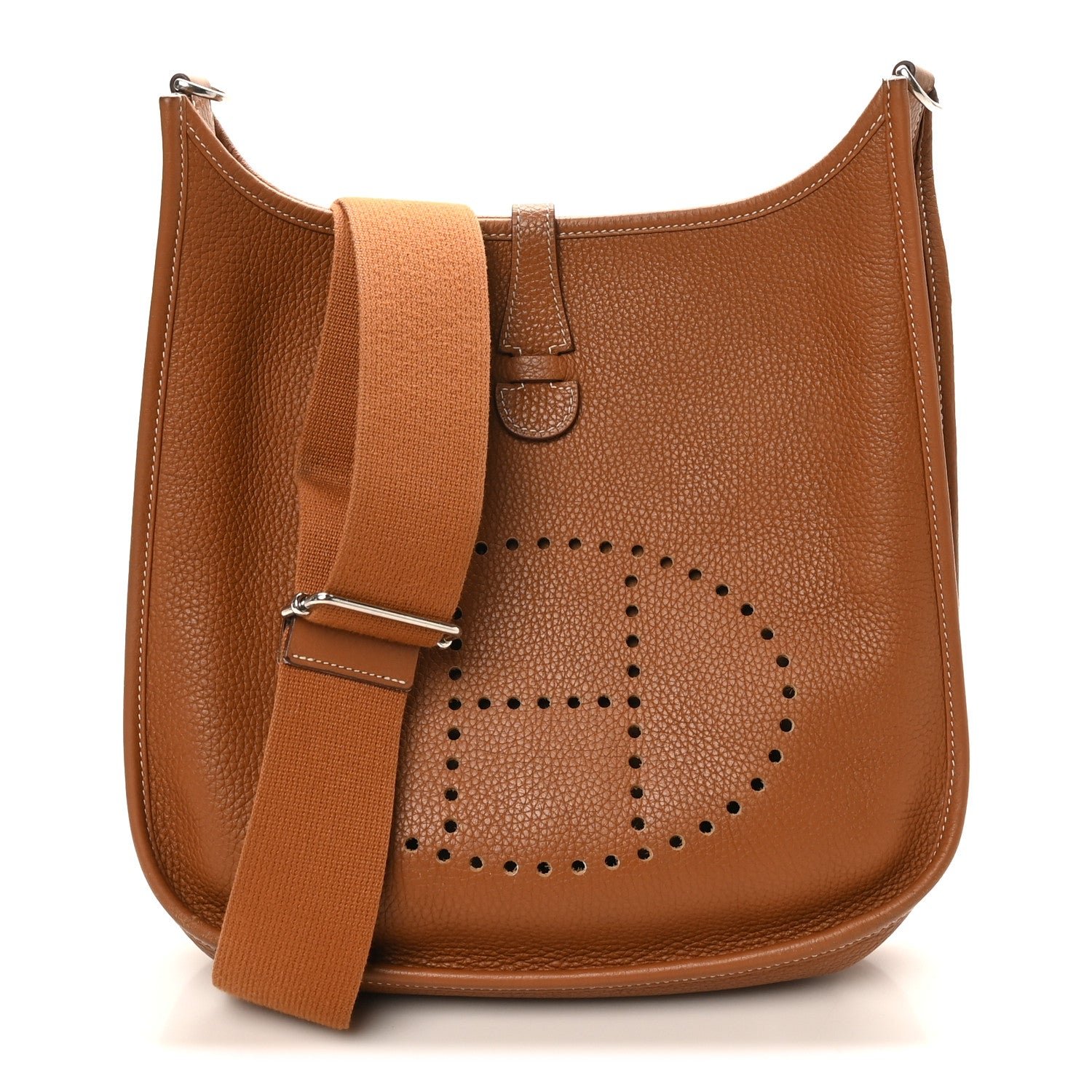 Hermes Hermes Taurillon Clemence Evelyne III PM Gold