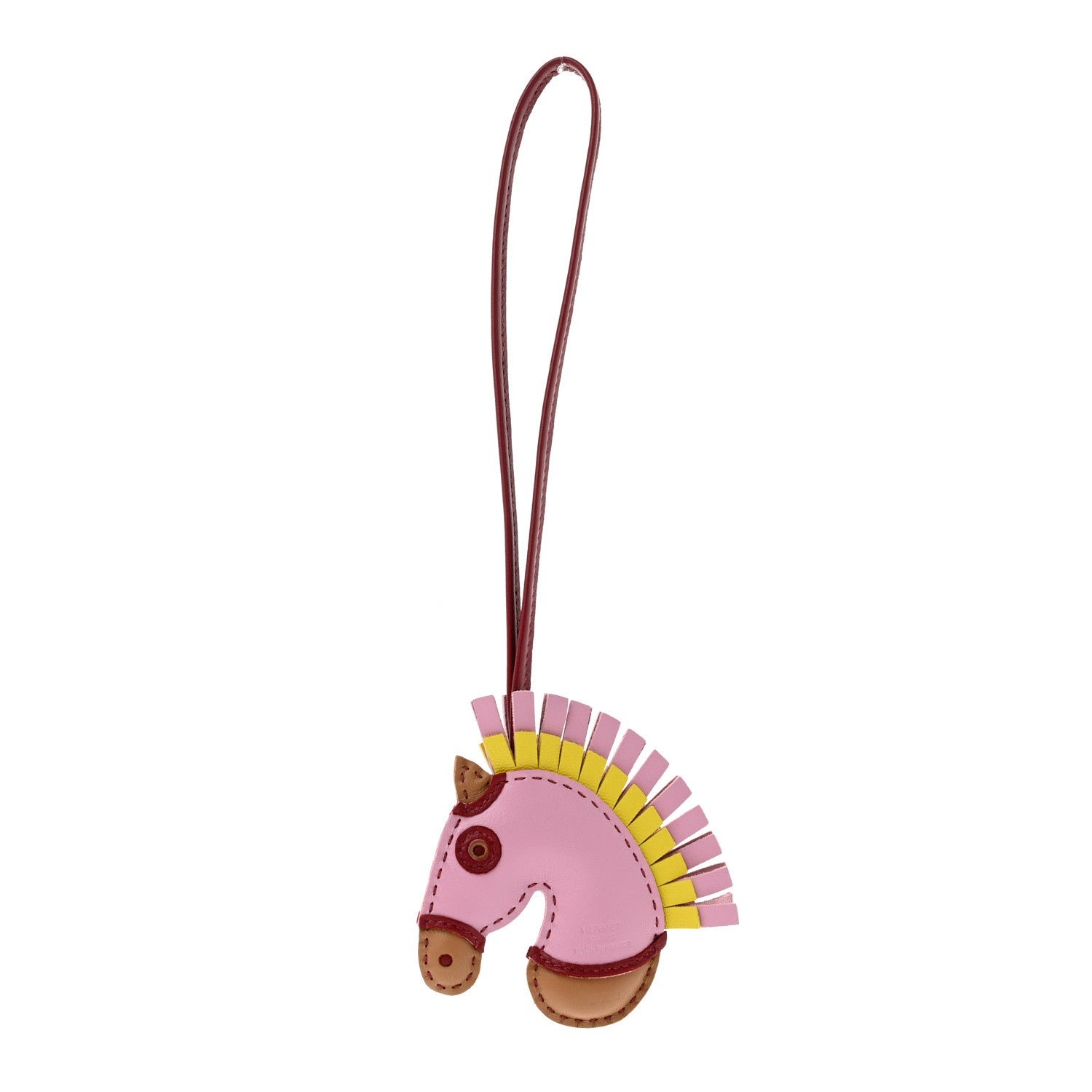 Hermes Milo Lambskin Geegee Savannah Bag Charm Mauve Sylvestre Chai Rouge Grenat Lime