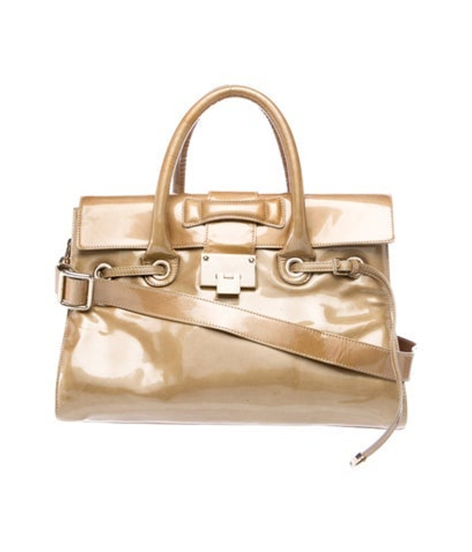 Jimmy Choo Choo Patent Leather Shoulder Bag
