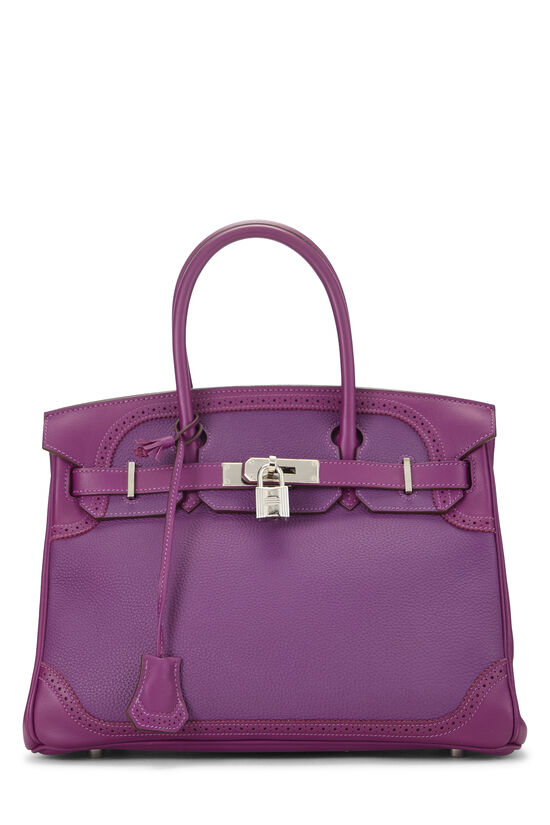 Hermes Anemone Togo Birkin Ghillies 30