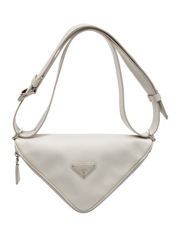 Saffiano Leather Triangle Medium