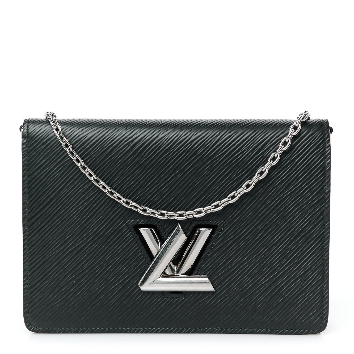 Louis Vuitton Epi Twist Belt Chain Wallet Black