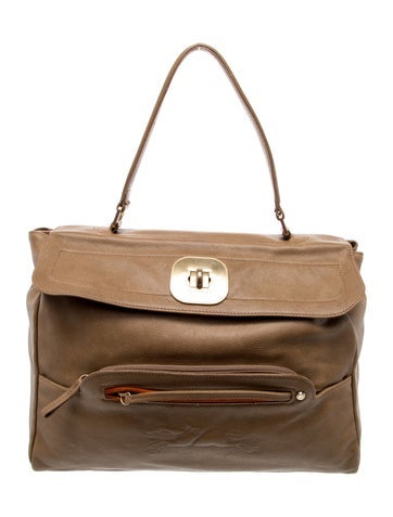 Leather Top Handle Bag