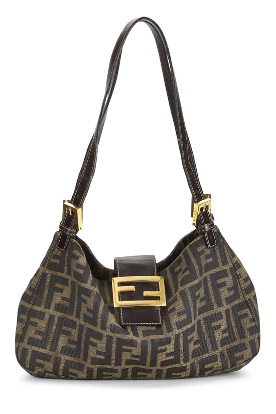 Brown Zucca Canvas Shoulder Bag