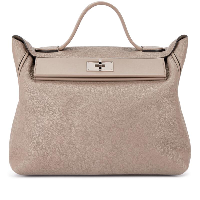 Hermes Etoupe Togo and Swift 24/24 35 Palladium Hardware, 2018