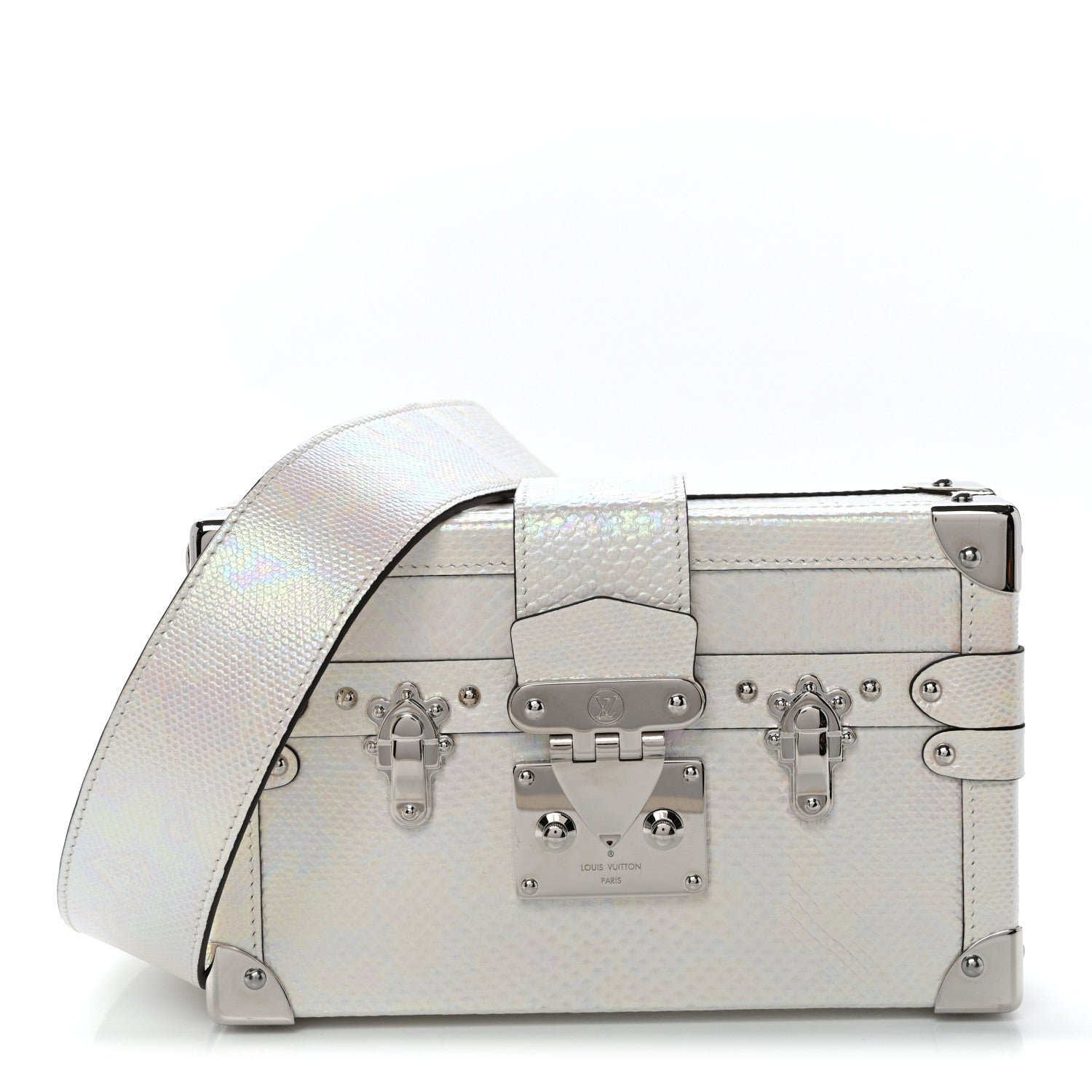Louis Vuitton Karung Petite Malle White Petrol