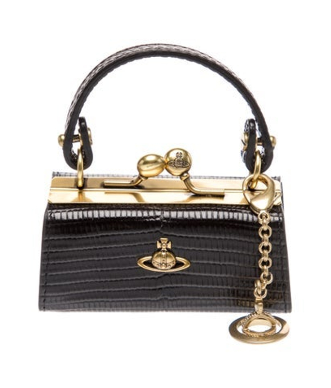 Vivienne Westwood Westwood Embossed Leather Minaudiere