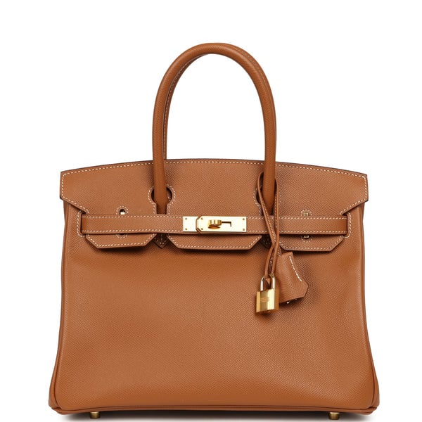 Pre-owned Hermes Birkin 30 Gold Epsom Gold Hardware