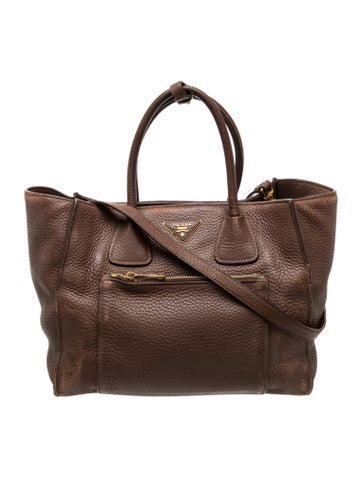 Vitello Daino Leather Top Handle Bag