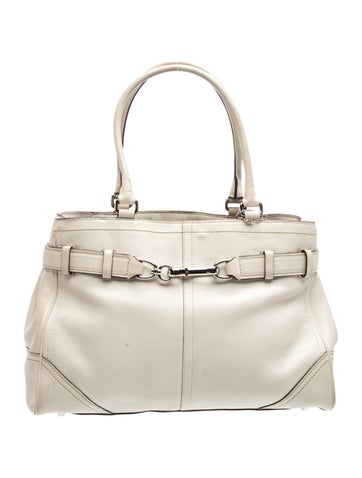 Leather Top Handle Bag