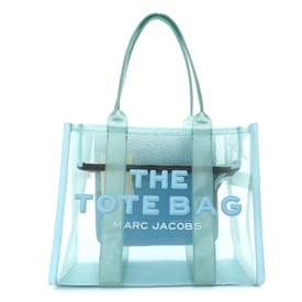 Marc Jacobs Nylon The Mesh Large Tote Bag Pale Blue