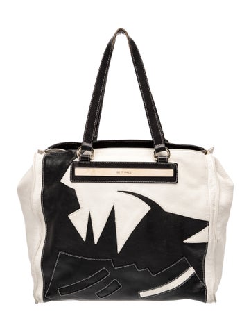 Etro Leather Top Handle Bag