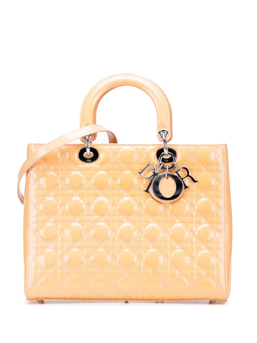 2012 Large Patent Cannage Lady Dior satchel