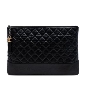 Calf Leather Large Aged Calfskin Gabrielle O Case Clutch