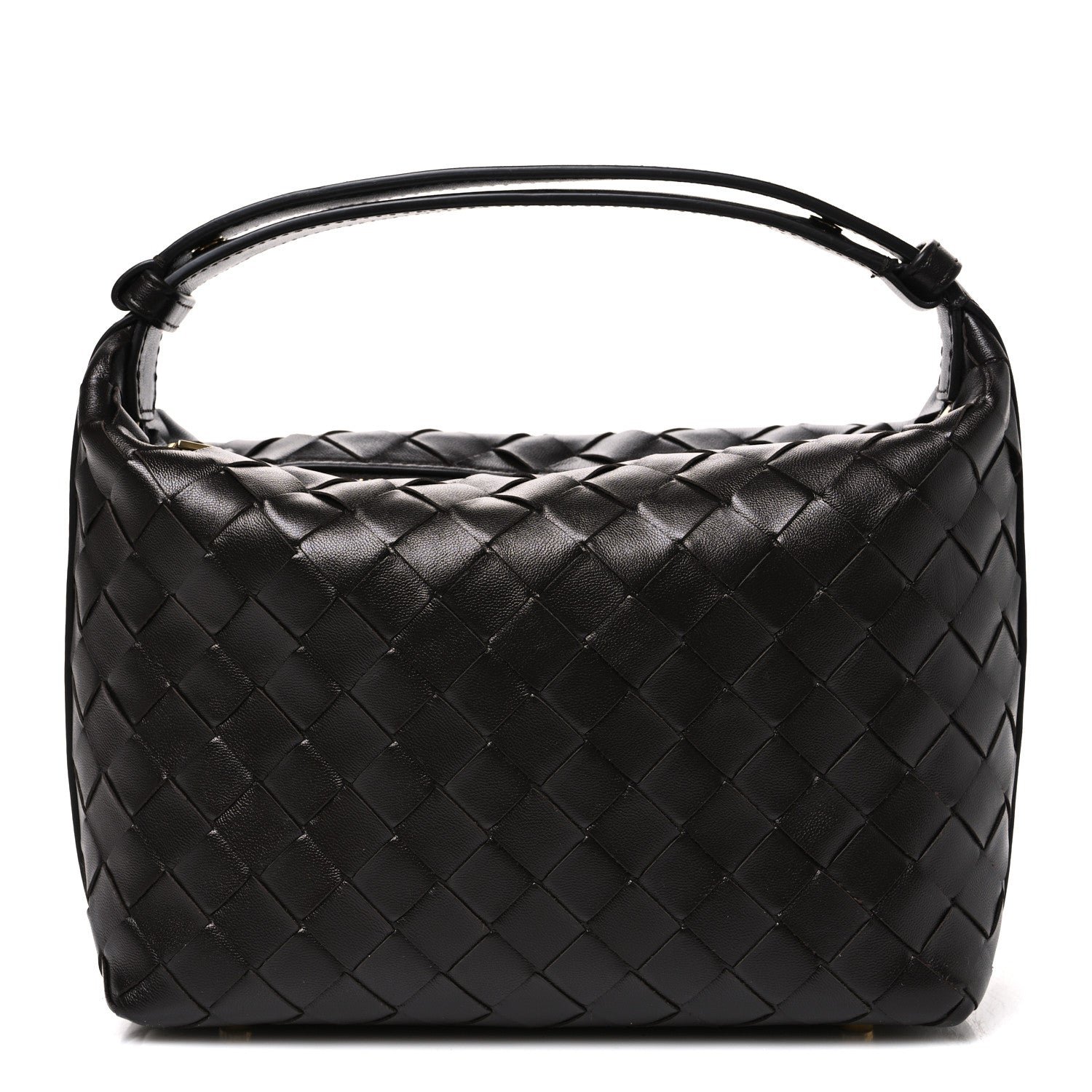 Bottega Veneta Calfskin Nappa Intrecciato Mini Wallace Fondant