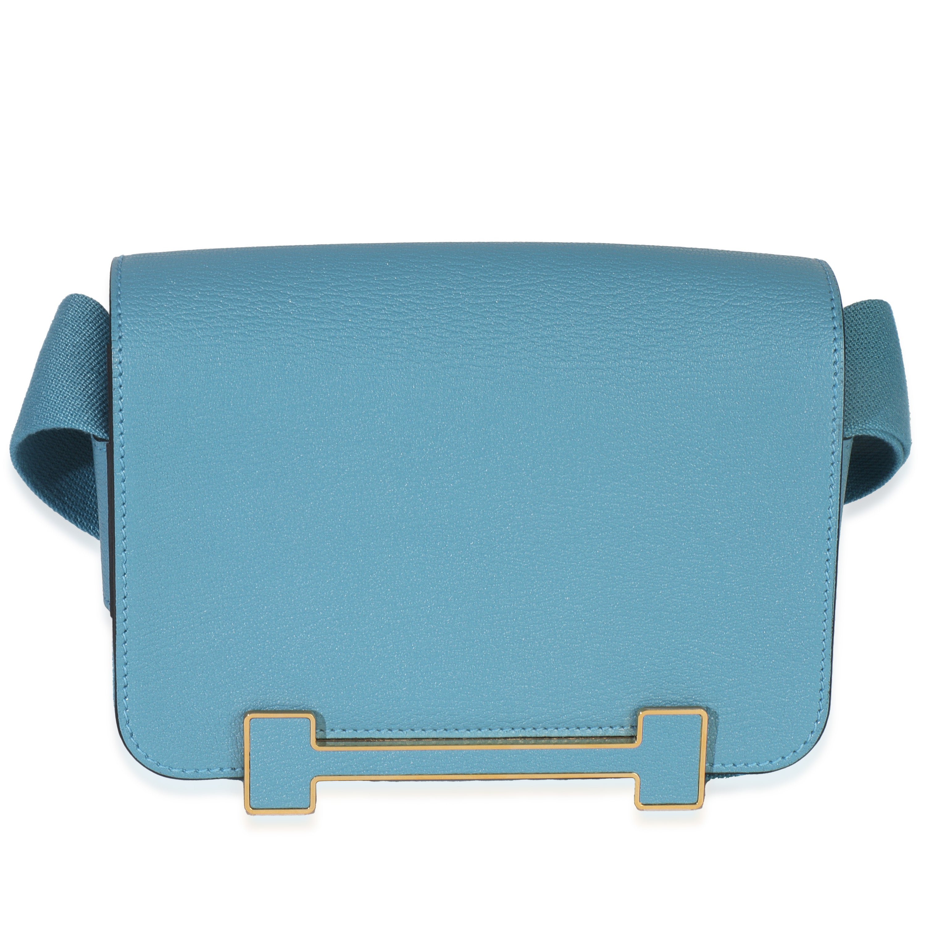 Hermes Blue Jean Chevre Mysore Geta GHW